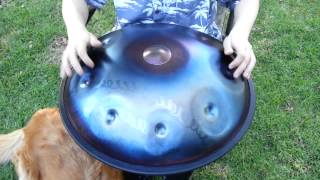 Raja - Symphonic Steel Handpan
This is a Symphonic Steel handpan tuned to the Raja tuning.
http://www.SymphonicSteel.com
The Raja is a tuning originally devised by Pantheon Steel. The notes in this tuning are (E) G B C D# E F# G B Raja - Symphonic Steel Handpan