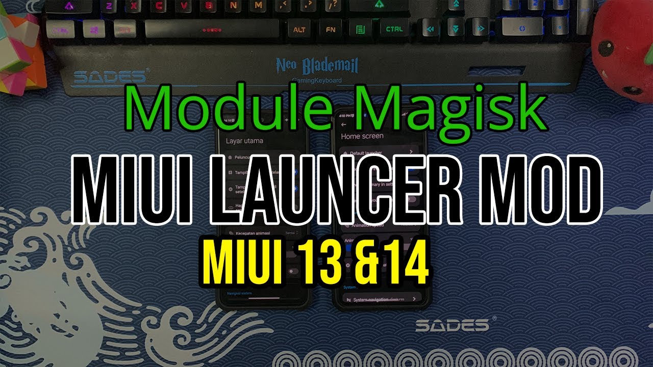 Miui Razer Mod (Root) Module Miui Launcher Mod - Miui 13 dan 14 - YouTube
