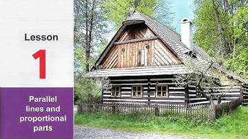 Sec 1\ Math -1st term\ Unit 4\ Lesson 1 : Parallel lines and proportional parts. ماث أولى ثانوى لغات