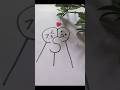 छोटी सी दुनिया | Easy drawing❤️ |Cute Hug #shorts #viral #youtubeshorts #ytshorts