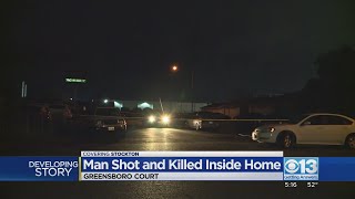 Man shot and killed inside home in Stockton