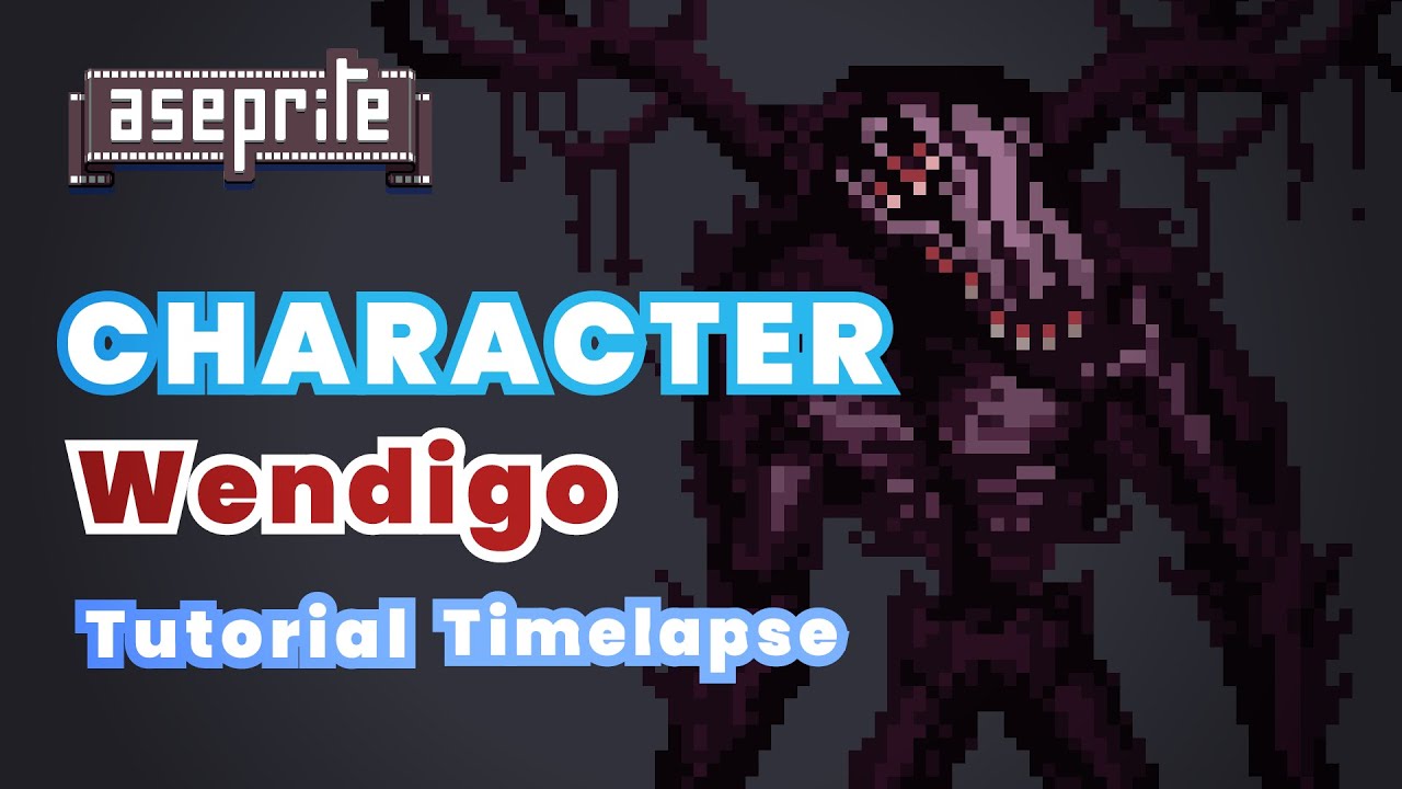 Wendigo Character Design in Aseprite | Pixel Art Timelapse Tutorial ...