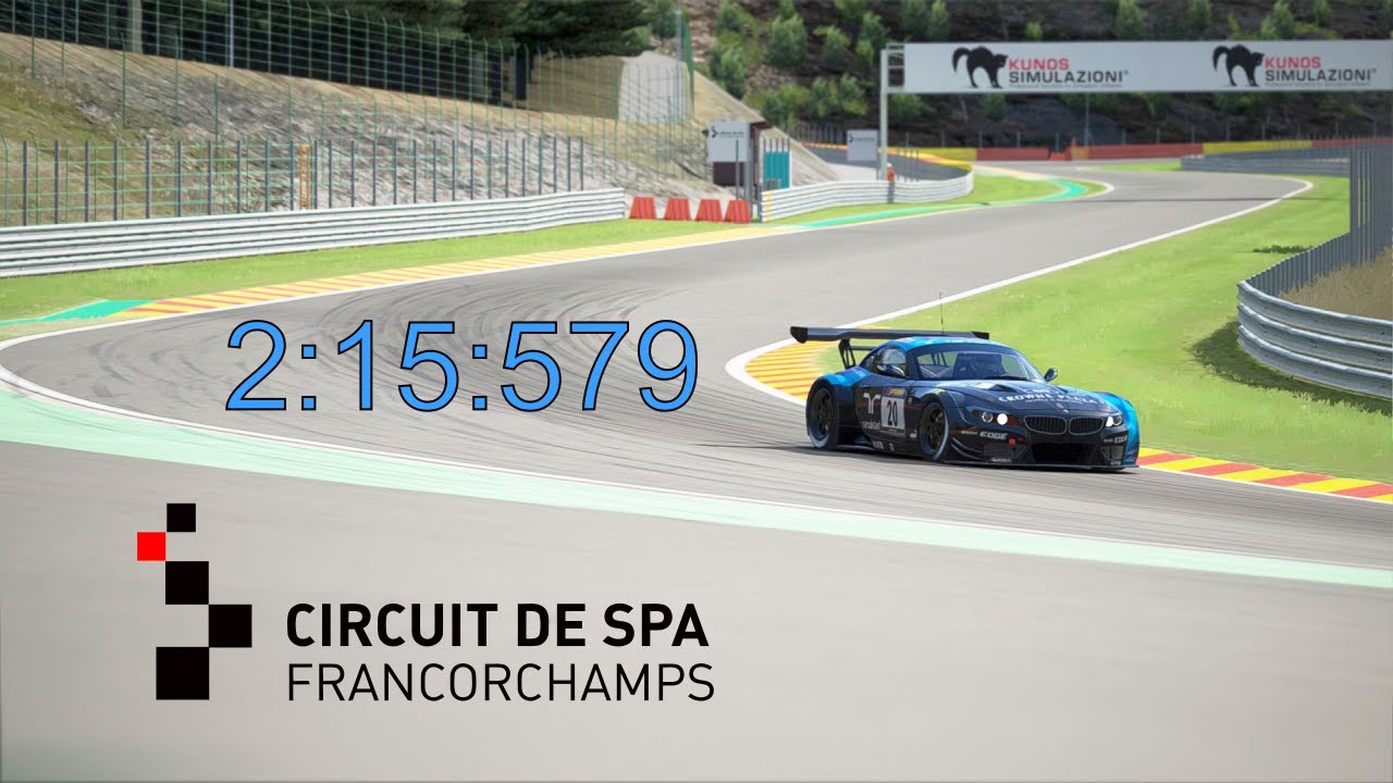 2:15:579 with BMW Z4 GT3 at Spa-Francorchamps + SETUP - Assetto corsa