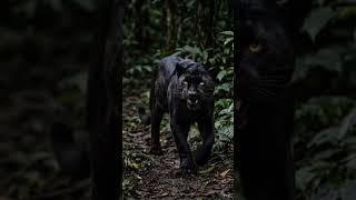 Wild Life Amazon Black Cat Panther Aggressive