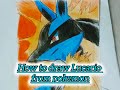 How to draw lucario from pokemon. easy drawing