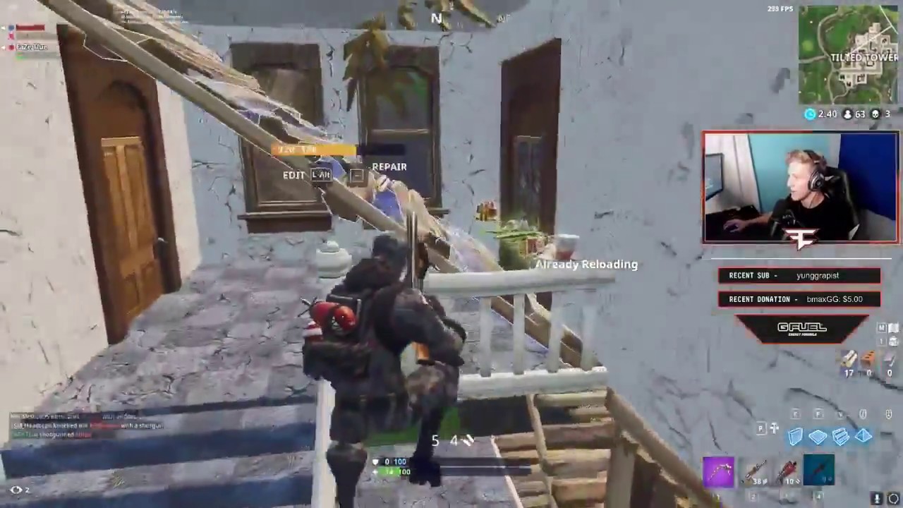 FAZE TFUE KILLS NINJA IN 1v1