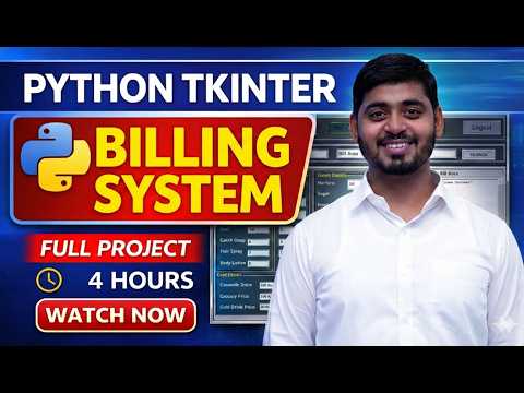 Build a Complete Retail Billing System in Python Tkinter Step-by-Step Tutorial