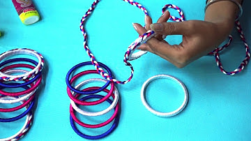 DIY CRAFTS | How to Make Silk Thread Braid Bangle | Braid Design | Girlish Look | ARZOO VLOGS