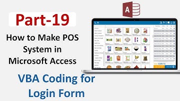 How to Make POS in Microsoft Access Part 19 |VBA Coding for Login Form