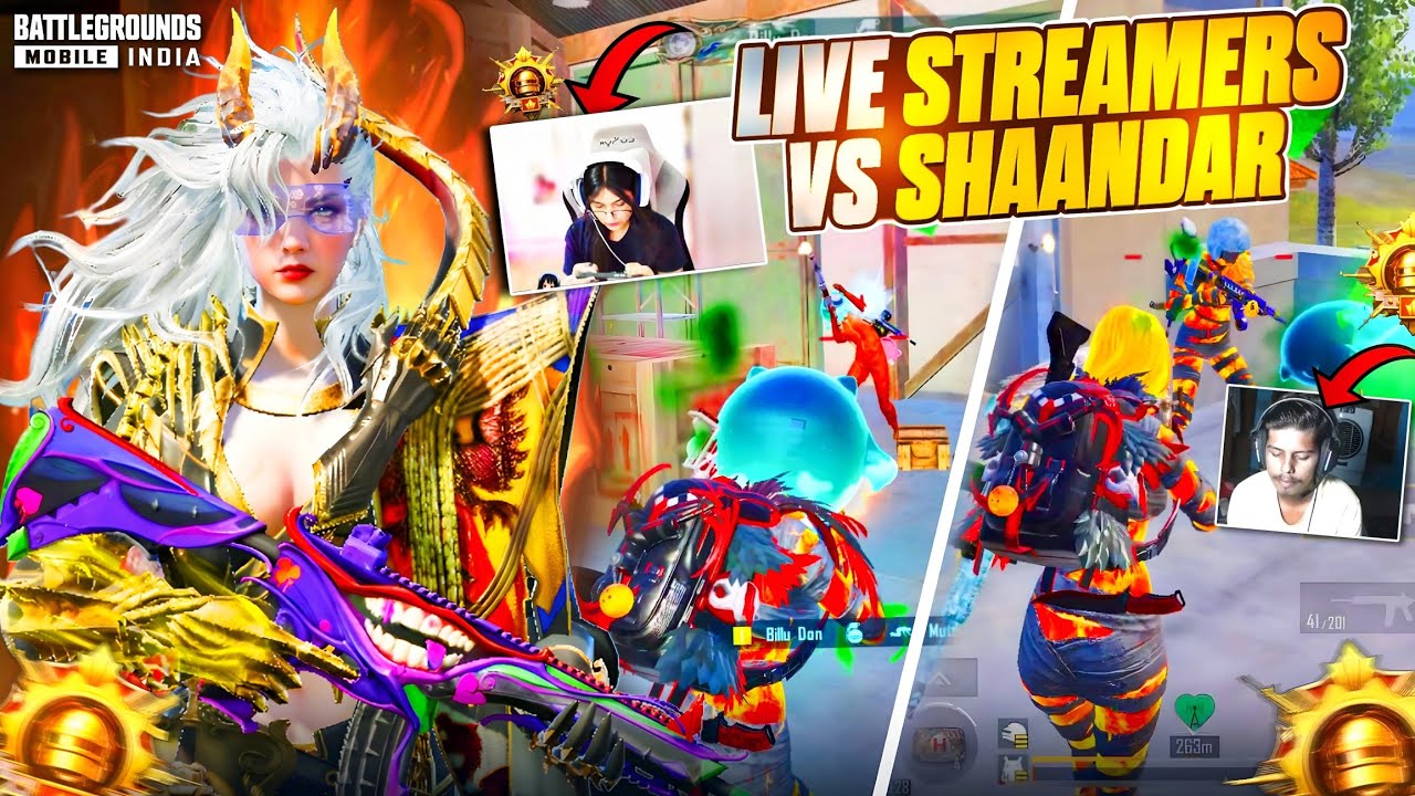 🔱2 Live Streamer Youtuber Squad Vs Shaandar & Highest Kills Record in Ghost Mode - New 4.0 Update🔥