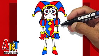 How To Draw Pomni THE AMAZING DIGITAL CIRCUS - Ep. 8 GLITCH