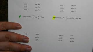 Evaluating Trig Functions of any angle part 2