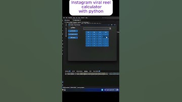Python GUI Calculator in 17 Seconds! 💻 #techshorts #pythonanimation #webdevelopment #computertips