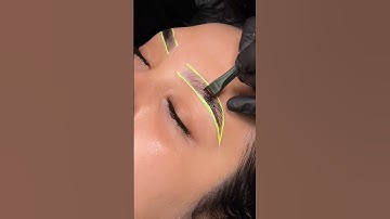Brow lamination, wax & stain 💖✨ #browwaxing #browlaminationtutorial  #browlamination