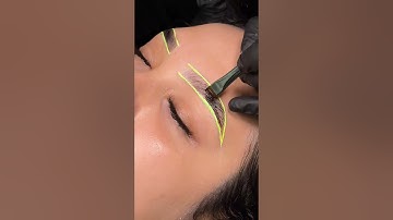 Brow lamination, wax & stain 💖✨ #browwaxing #browlaminationtutorial  #browlamination