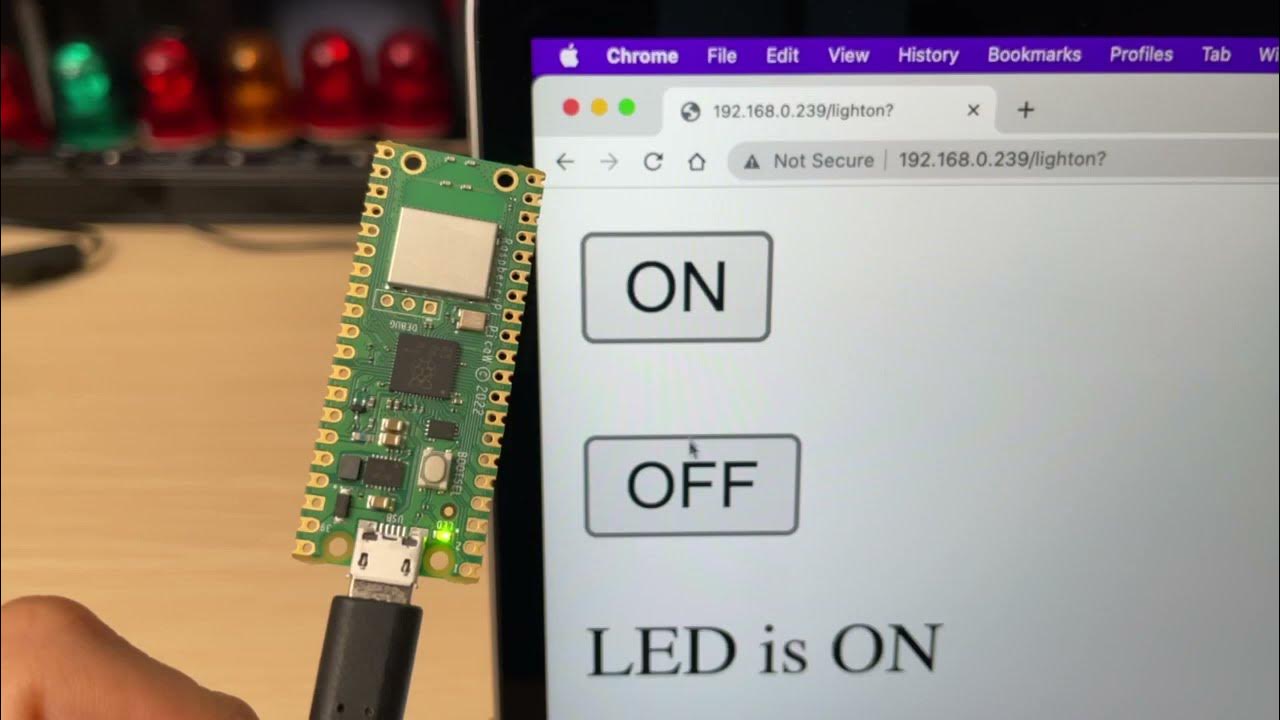 Blink the onboard LED on Raspberry Pi Pico W via a WiFi network YouTube