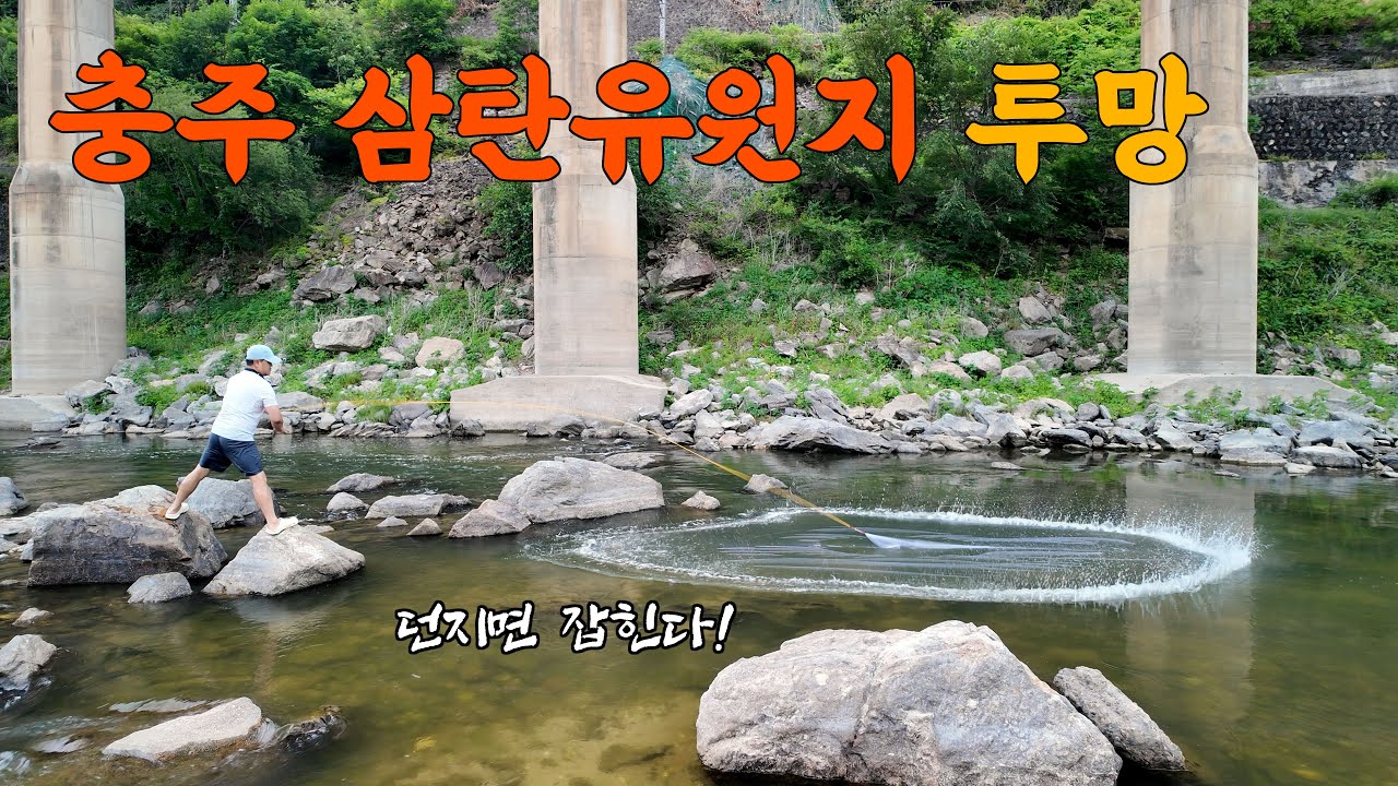 피라미보다 쏘가리가 더 많이 잡히는 쏘가리 훈련소! 던지면 나옵니다!