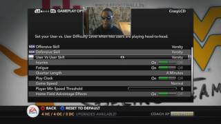 NCAA Football 14 - Realistic Gamplay Slider Set