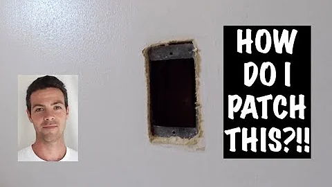 SIMPLE DRYWALL PATCH WITH NO SCREWS/WOOD