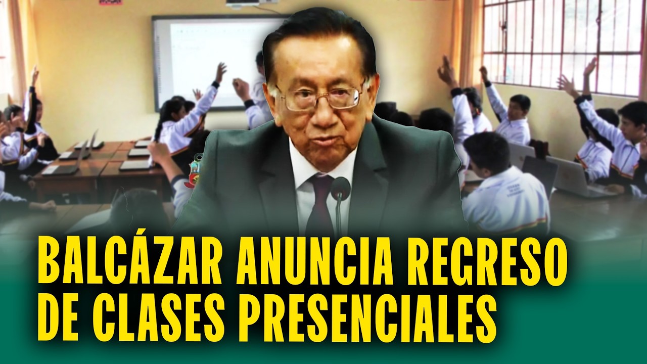 Estudiantes regresan a las clases presenciales: Así lo anunció el presidente Balcázar