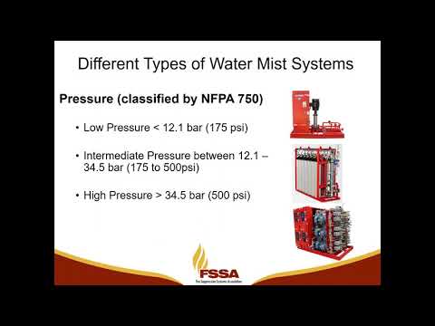 FSSA Webinar Series  Water Mist  Special Hazard Applications, Technologies and Design Principles
