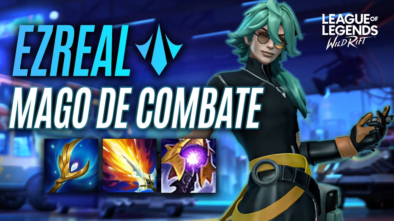 PARTIDA EPICA CON EZREAL FULL AP MAGO DE COMBATE | WILD RIFT - SEBSSGG