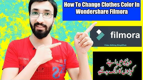How To Change Dress Color In Wondershare Filmora | Tutorial | By | Information Ocean | In | Urdu