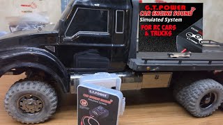 G.T.POWER CAR ENGINE SOUND ON THE TRAXXAS TRX6 HAULER INSTALL