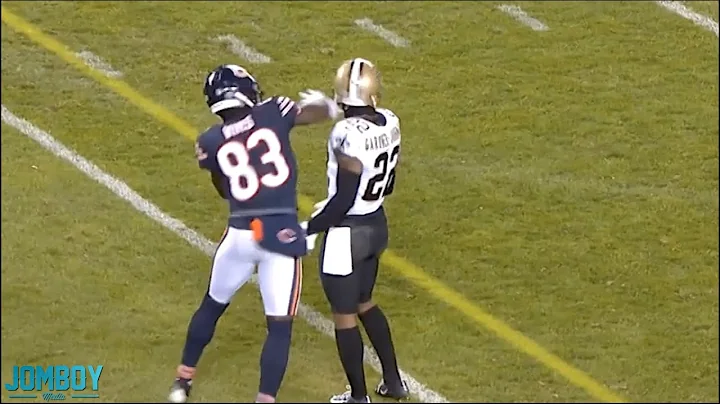 Javon Wims pulls Gardner-Johnsons mouthpiece out t...