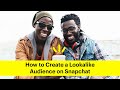 How to Create a Lookalike Audience on Snapchat