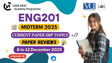 ENG201 Current Paper Midterm 2025 Review | Most Repeated & Must-Do Topics,  MCQs + Tips | code neat