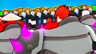 5 VOID Mechs vs 50 Players In Roblox Bedwars