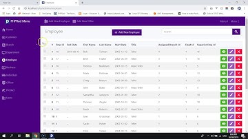 Creating Application Menus in PHPRad Studio
