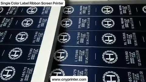 Upgraded Single Color Label Ribbon Screen Printing Machine