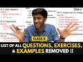 List of All Questions, Exercises and Examples Removed In Class 10| Class 10 Latest Syllabus 2021-22