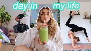 *PRODUCTIVE* DAY IN MY LIFE » healthy habits, video editing, what I eat, &amp; life updates