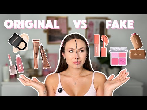 Probando maquillaje FAKE VS ORIGINAL