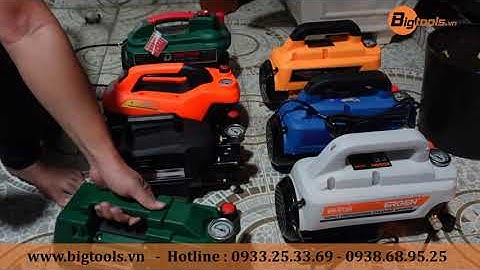 Test áp 7 dòng máy rửa xe chỉnh áp hot nhất 2020 - Boss - Ergen - Panado - Dekton tại Bigtools.vn