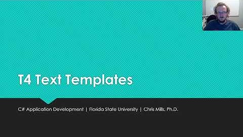 CIS 4930 (V10.0) T4 Text Templates