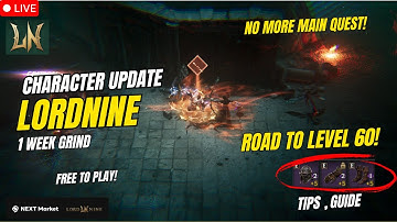 LORDNINE : INFINITE CLASS | Character Progression ( Tagalog )