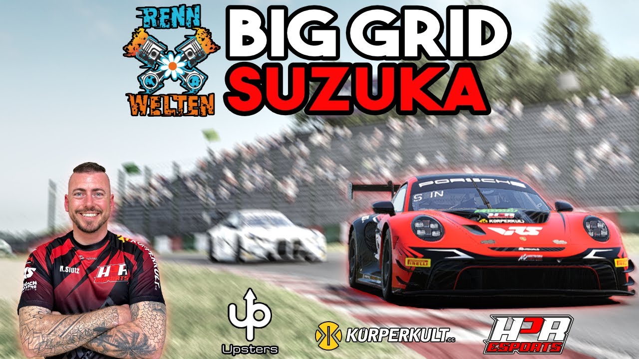 🔴LIVE |Totales Chaos steht am Plan! 105 Fahrzeuge |RennWelten | BIG GRID | SUZUKA