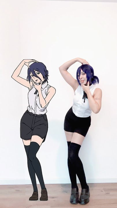 REZE DANCE 💥 ANIME VS REAL - Chainsaw Man The Movie - [IRIS OUT - Kenshi Yonezu] #RezeDance