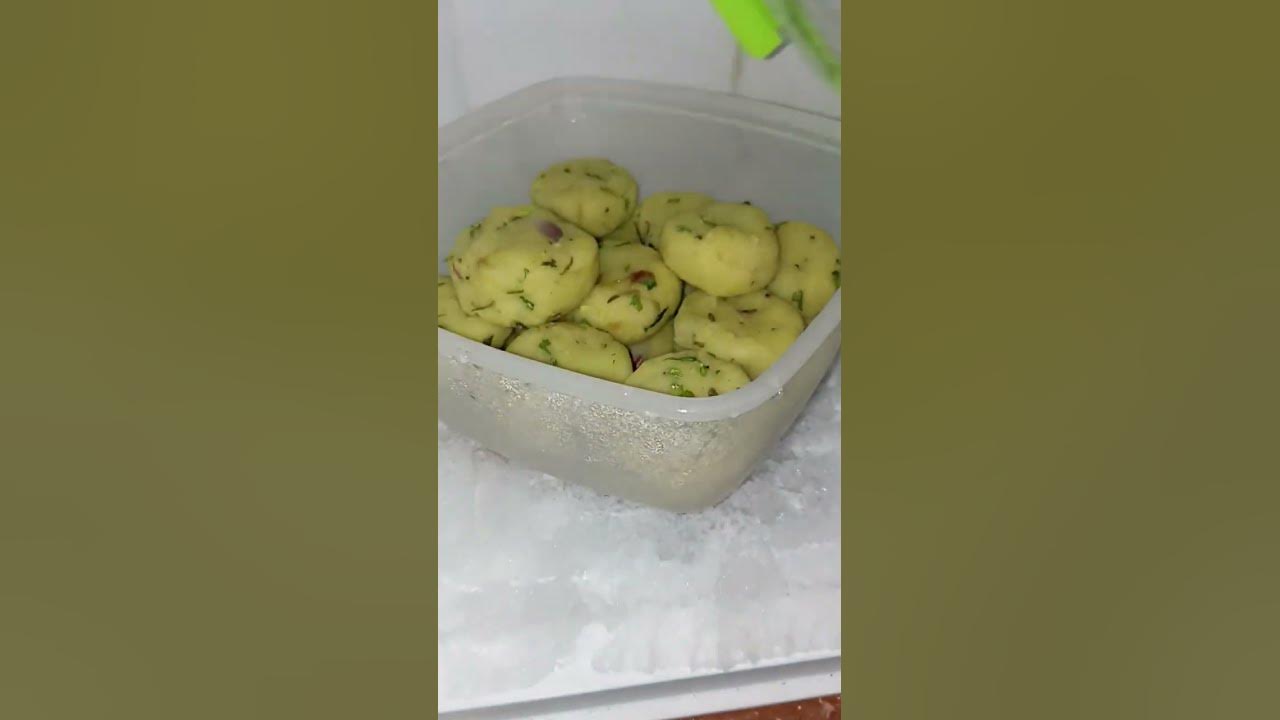 Food preparation Perkedel kentang tinggal goreng! simpan dalam freezer #perkedelenak #food