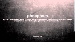 What does phospham mean