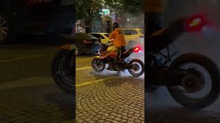 Prague Night Ride 2023 Ktm Super duke 1290 Burnout