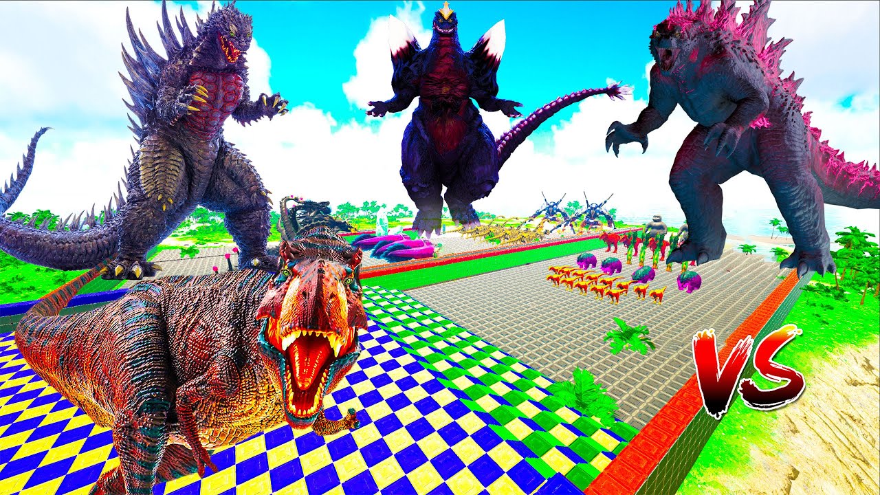 New Spinosaurs 2025 🦖 VS All ARK Dinosaurs, Bosses & Titans – Epic Battle