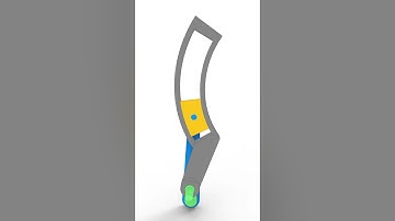 4 Bar Linkage Mechanism #mechanism #mechanical #3ddesign #engineering #shorts