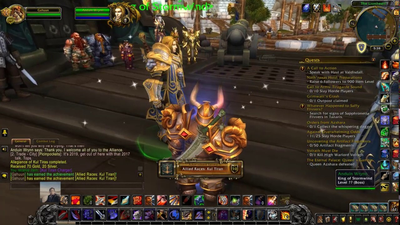 World of Warcraft - Alliance Quest Guide - Allegiance Of Kul Tiras