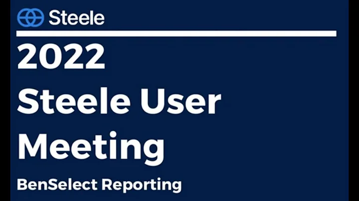 2022 User Meeting BenSelect Reporting