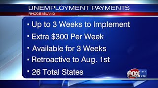 FEMA approves RI for $300 weekly unemployment boost